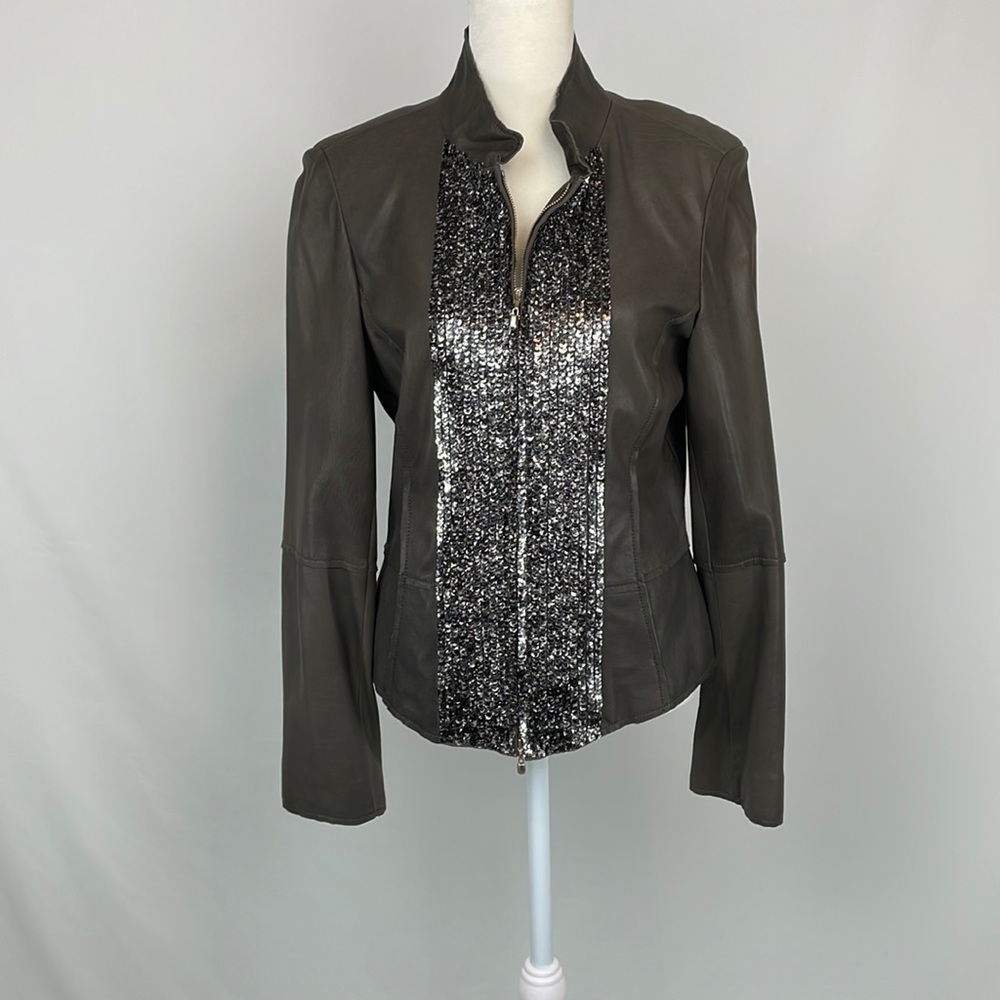 NWOT - St John leather jacket